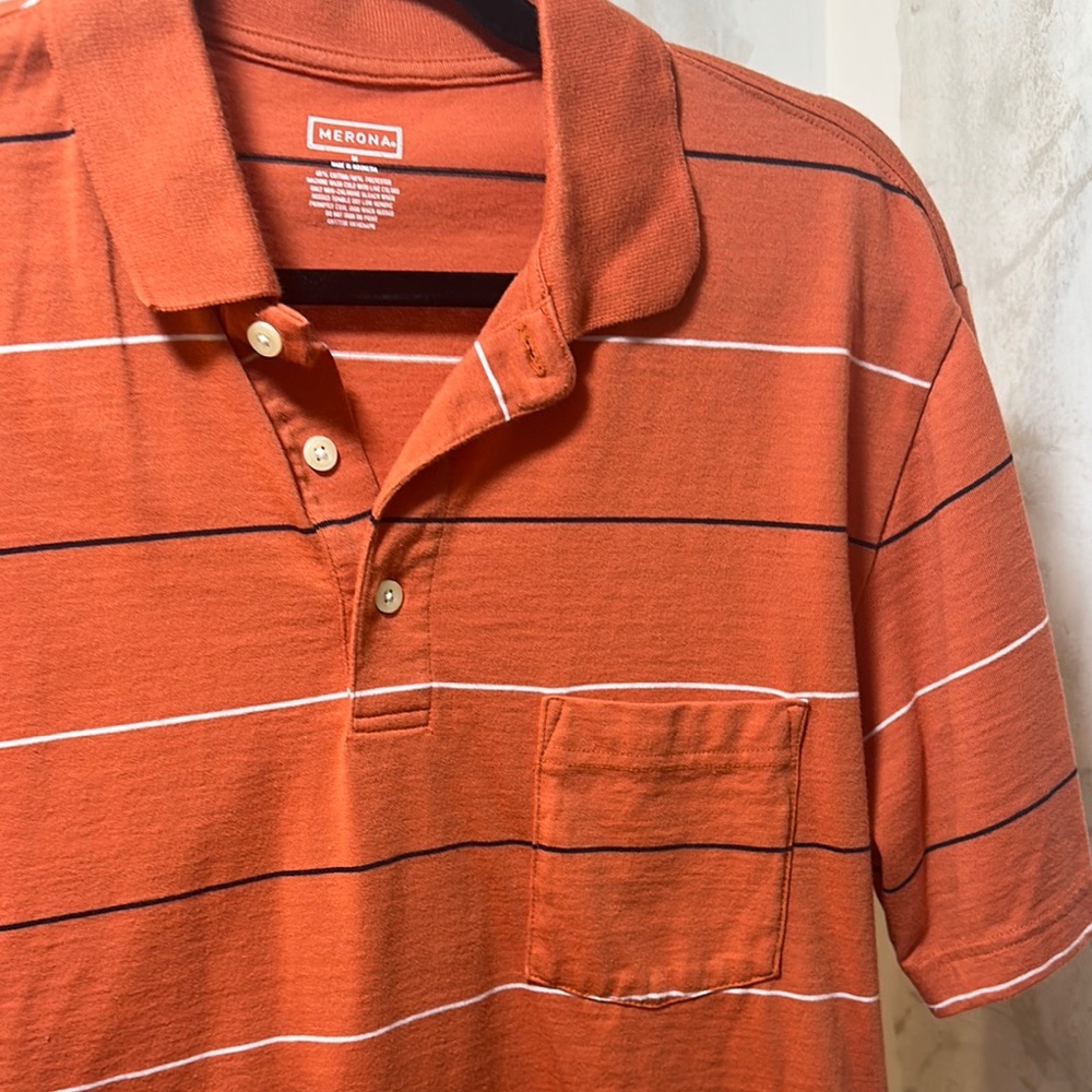 Merona Men's Orange Polo Shirt